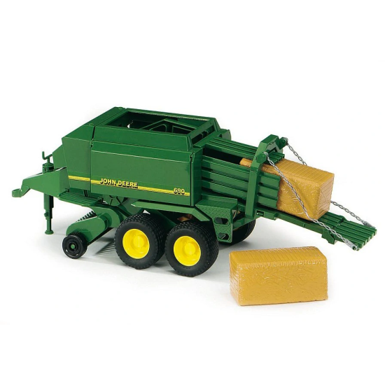 Bruder, John Deere lis na veľké balíky 690, 1:16