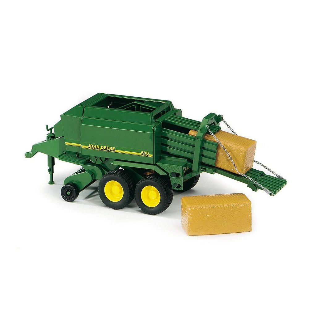 Bruder, John Deere lis na veľké balíky 690, 1:16