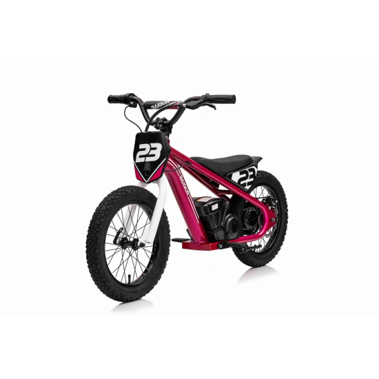 JOKO Elektrická Motorka BAIGOR 23 PRO 250W 24V, nosnosť 60kg, nafukovacie kolesá, rýchlosť 25km/h, kožené sedadlo, ružová