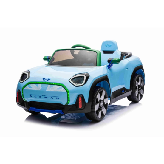JOKO Elektrické Autíčko Mini Concept Aceman, penové kolesá, kožené sedadlo, modré