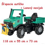 Rolly Toys Šľapacie autíčko Unimog + lanový navijak