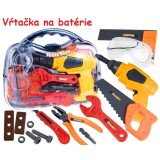 JOKO Detská sada náradia v kufríku + vŕtačka na batérie