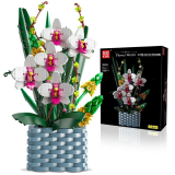 Mould King Technická Stavebnica Kytica Farebných Kvetov v Kvetináči Orchidea 1158ks
