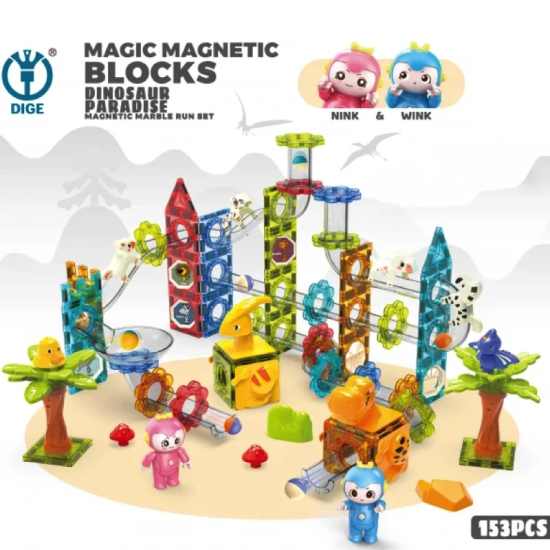 JOKO Magnetická Guličková Dráha ZOO so zieratkami 153ks