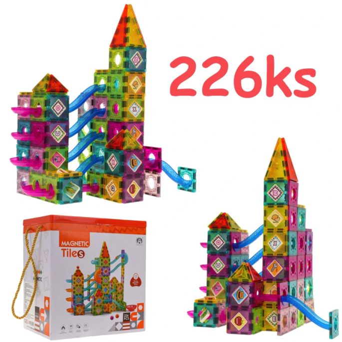 JOKO Magnetická Stabebnica Guličková Dráha 226 ks + Loptičky