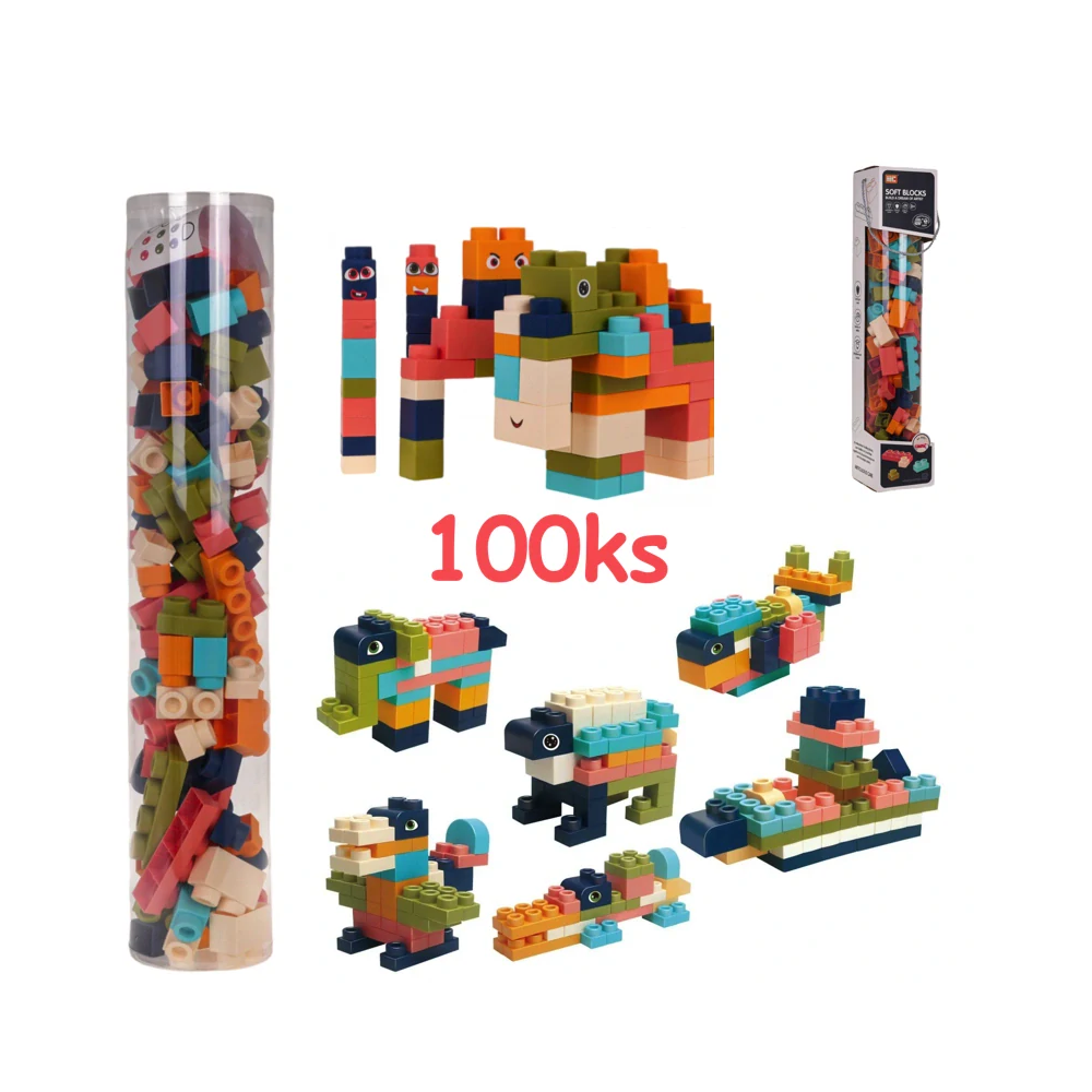 JOKO Sada Mäkké Kocky 100ks, bezpečné
