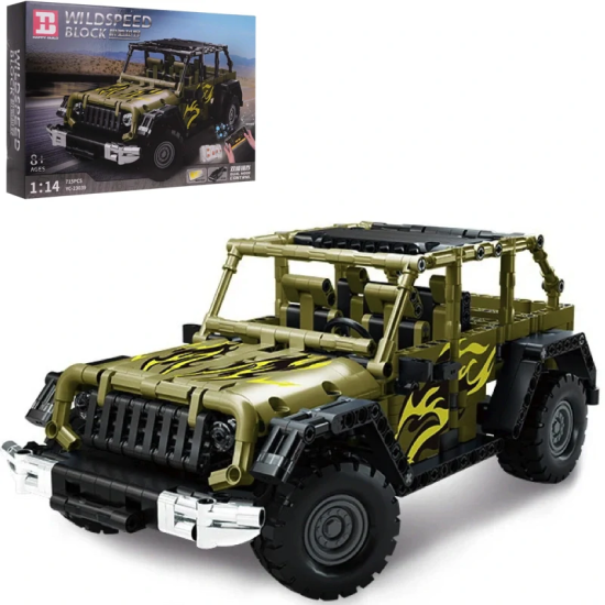 JOKO RC Technická Stavebnica WILDSPEED 715ks na diaľkové ovládanie, zelené