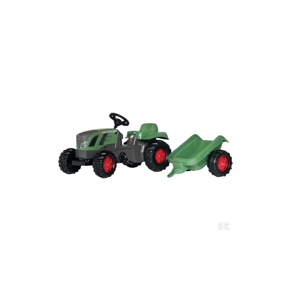 Rolly Toys Šľapací traktor Rollykid Fendt Vario 516 s vlečkou