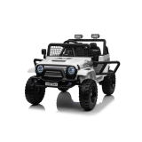 JOKO Elektrické autíčko Jeep OFF ROAD 4x4 Sport, Nosnosť 50kg, Kožené sedadlo, penové kolesá, FM rádio, biele