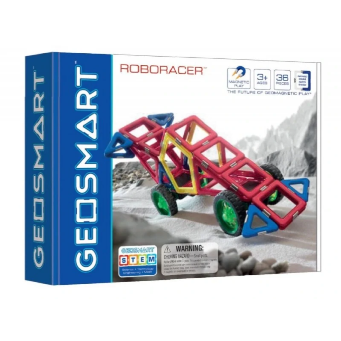 Geosmart, Magnetická stavebnica RoboRacer, 36 ks