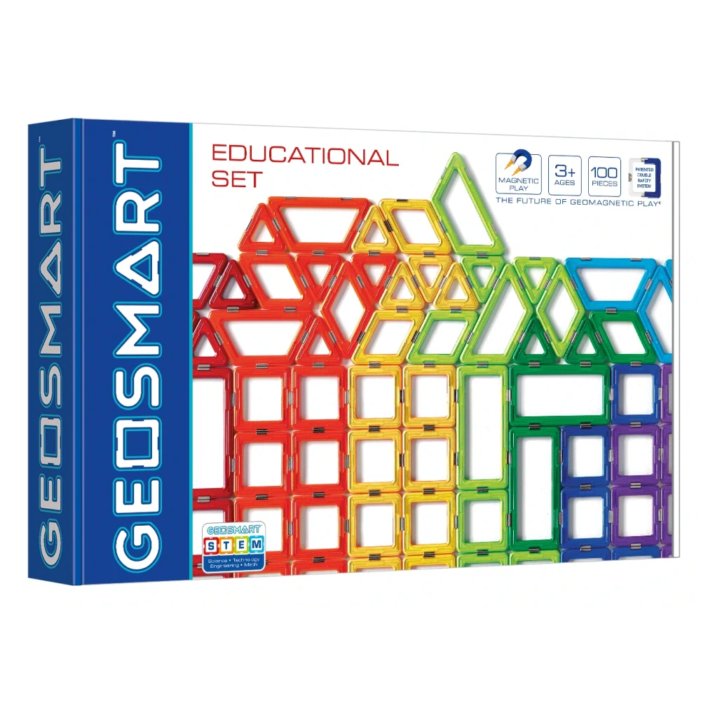 Geosmart, Magnetická stavebnica Educational Set, 100 ks