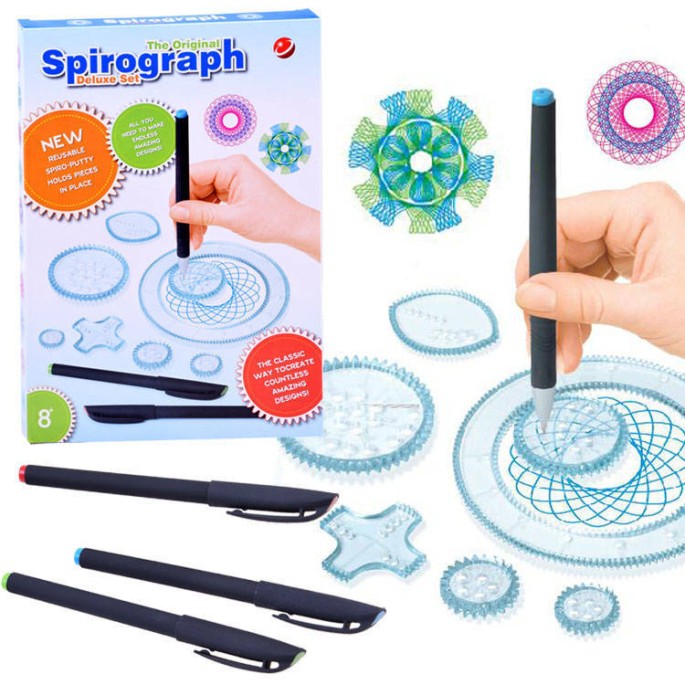 JOKO Sada na kreslenie so šablónami Spirograf
