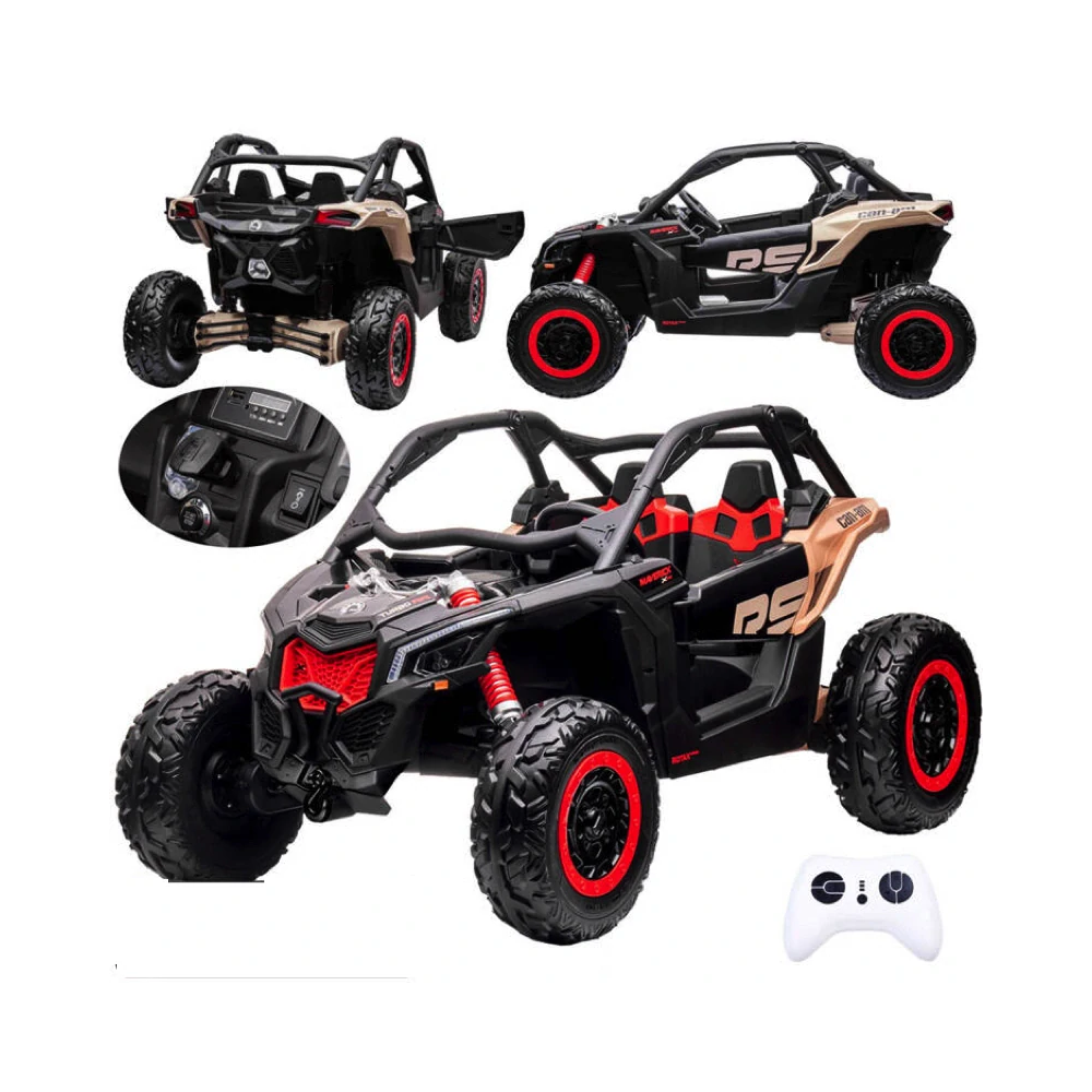 JOKO Elektrické autíčko BUGGY Can-am Maverick 4x4, motor 4x200W, batéria 24V, Dvojmiestne sedadlo, penové kolesá, nosnosť 50kg,