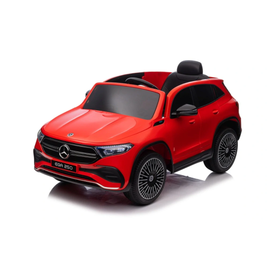 JOKO Elektrické autíčko Mercedes Benz EQA 250 4x4, penové kolesá, kožené sedadlo, nosnosť 50kg, červené