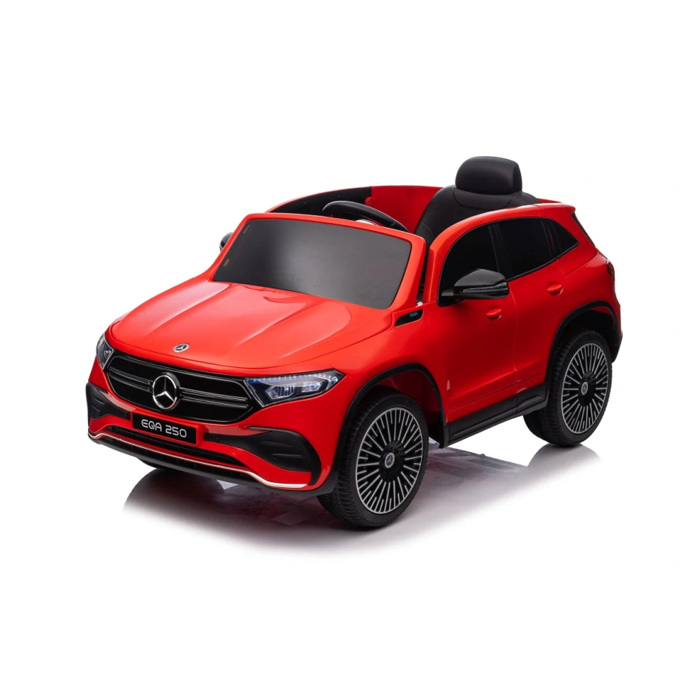 JOKO Elektrické autíčko Mercedes Benz EQA 250 4x4, penové kolesá, kožené sedadlo, nosnosť 50kg, červené