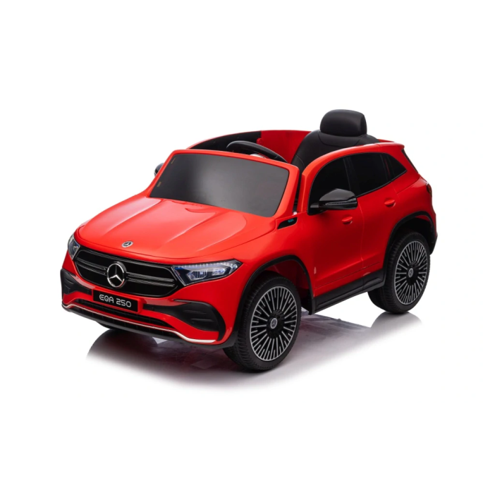 JOKO Elektrické autíčko Mercedes Benz EQA 250 4x4, penové kolesá, kožené sedadlo, nosnosť 50kg, červené