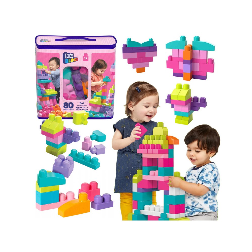 Fisher Price Veľké Mega Kocky Stavebnica 80ks