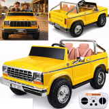 JOKO Elektrické autíčko Ford Bronco Pickup Classic 4X4 24V, Dvojmiestne kožené sedadlo, penové kolesá, FM rádio, nosnosť 60kg, ž