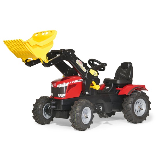 Rolly Toys, Šľapací traktor Massey Ferguson 8650 s predným nakladačom a nafukovacími kolesami, od 3 do 8 rokov