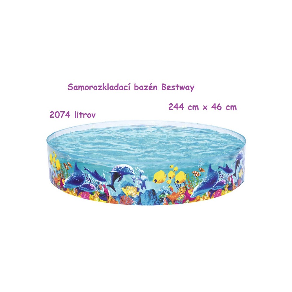 Bestway Samorozkladací Detský bazén 244x46cm 55031