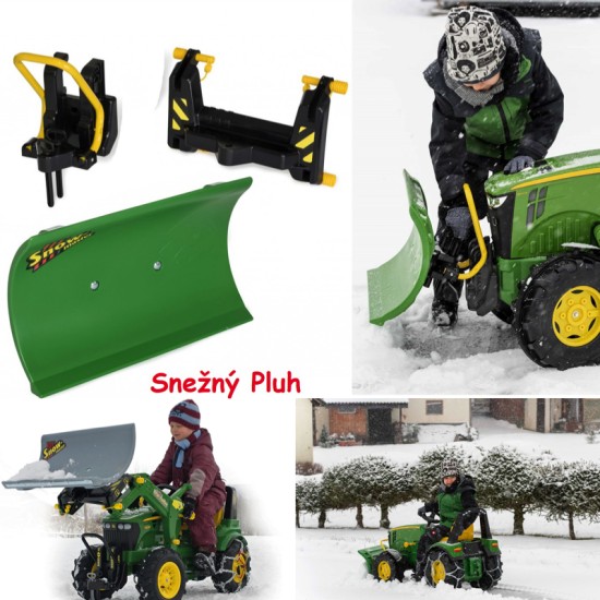Rolly Toys Snežný pluh RollySnow Master, zelený