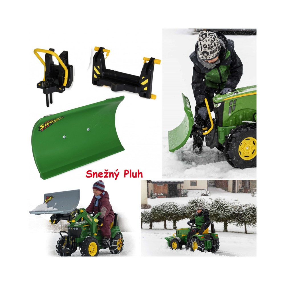Rolly Toys Snežný pluh RollySnow Master, zelený