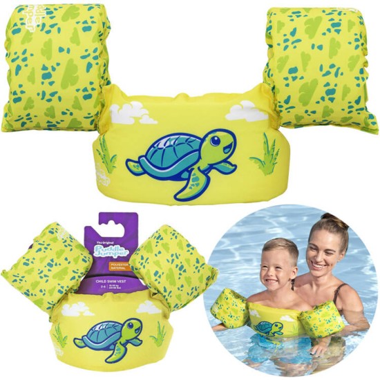 Bestway 9012T Detská Plávacia Vesta Korytnačka 15-30 kg, zelená