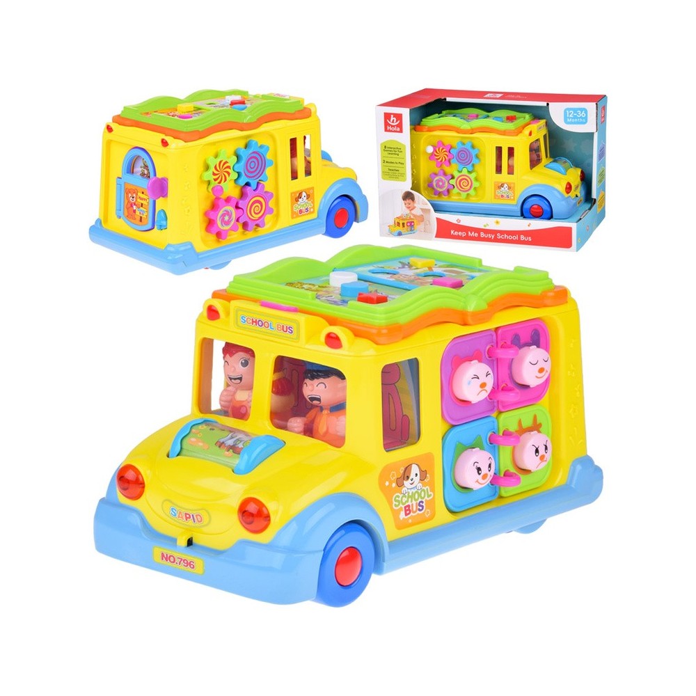 Huile Toys Interaktívny veselý autobus, žltý