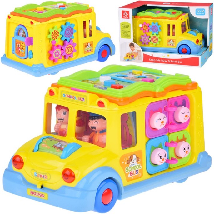 Huile Toys Interaktívny veselý autobus, žltý