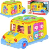 Huile Toys Interaktívny veselý autobus, žltý