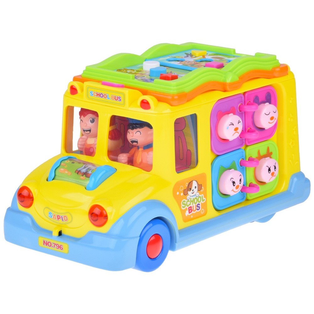 Huile Toys Interaktívny veselý autobus, žltý