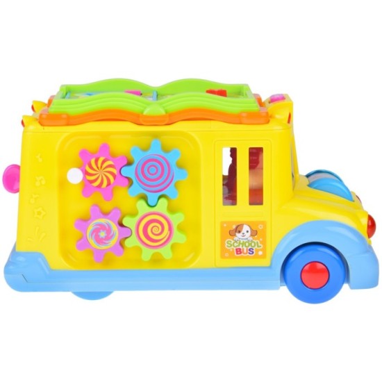 Huile Toys Interaktívny veselý autobus, žltý
