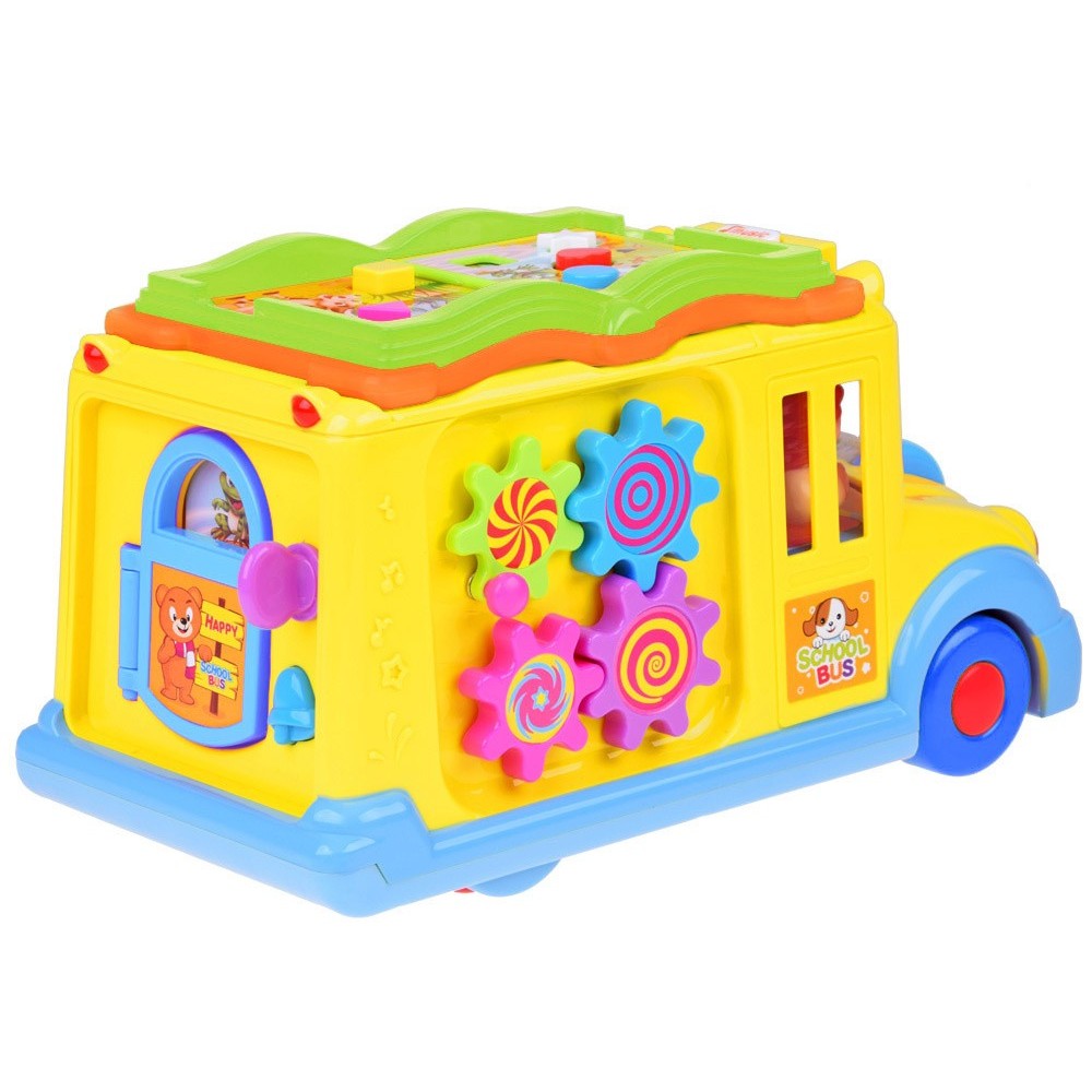 Huile Toys Interaktívny veselý autobus, žltý