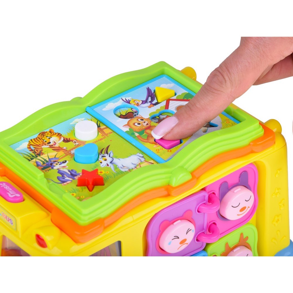 Huile Toys Interaktívny veselý autobus, žltý