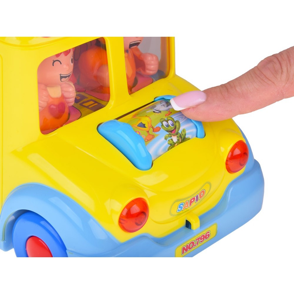 Huile Toys Interaktívny veselý autobus, žltý