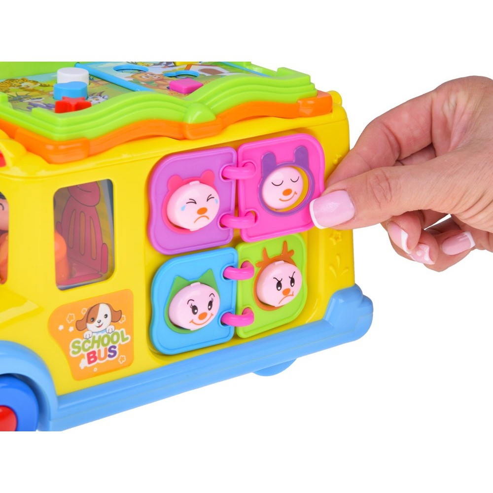 Huile Toys Interaktívny veselý autobus, žltý