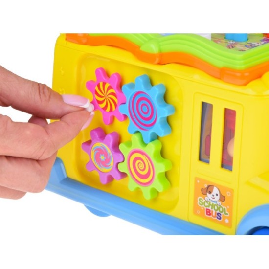 Huile Toys Interaktívny veselý autobus, žltý