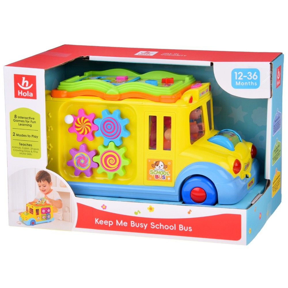 Huile Toys Interaktívny veselý autobus, žltý