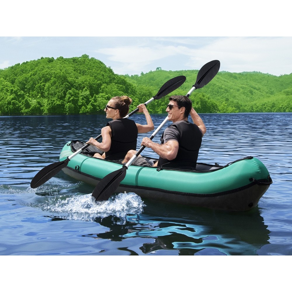 Bestway Nafukovací Kajak Ventura Elite X2 Hydro Force + veslá, nosnosť 200kg, zelený