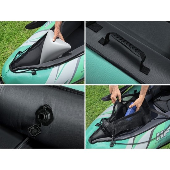 Bestway Nafukovací Kajak Ventura Elite X2 Hydro Force + veslá, nosnosť 200kg, zelený