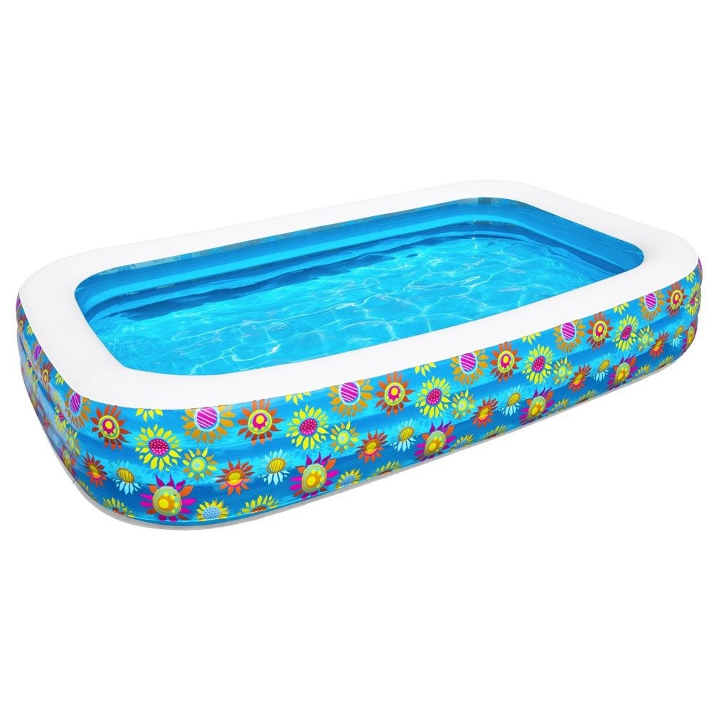 Bestway 54121 Veľký nafukovací bazén 305cm x 183  x 56cm, kvietky