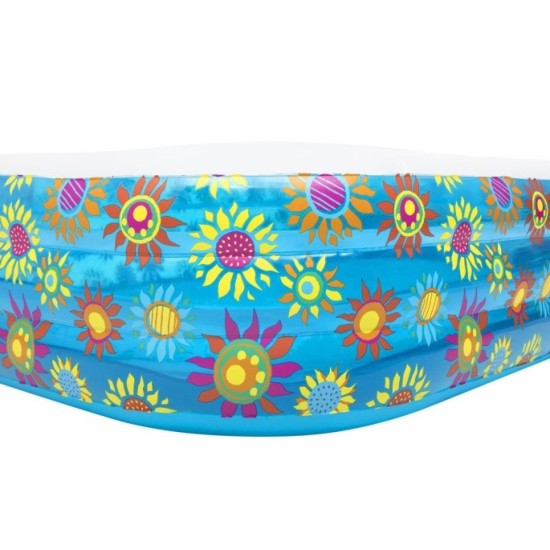 Bestway 54121 Veľký nafukovací bazén 305cm x 183  x 56cm, kvietky