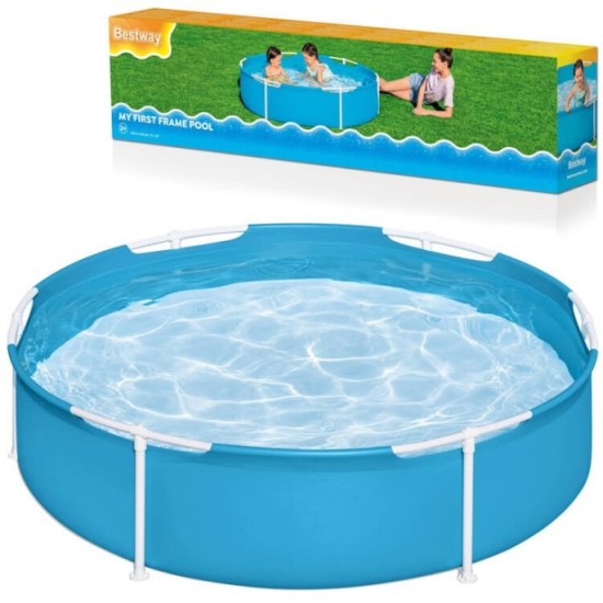 Bestway 56283 Bazén pre deti s kovovou konštrukciou Steel Frame Pool 152 x 38 cm, modrý