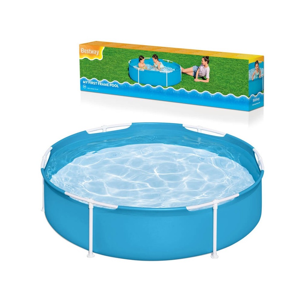 Bestway 56283 Bazén pre deti s kovovou konštrukciou Steel Frame Pool 152 x 38 cm, modrý