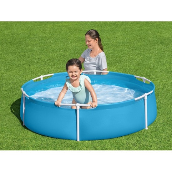 Bestway 56283 Bazén pre deti s kovovou konštrukciou Steel Frame Pool 152 x 38 cm, modrý