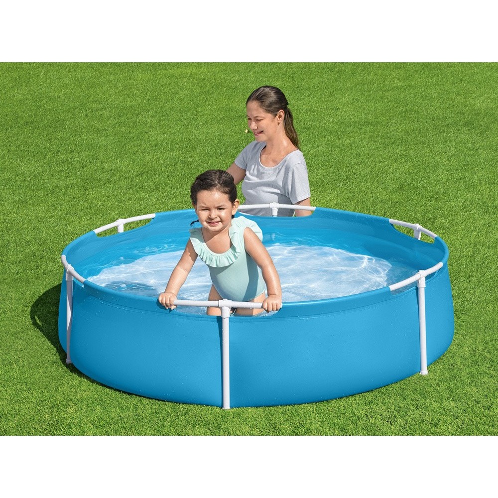Bestway 56283 Bazén pre deti s kovovou konštrukciou Steel Frame Pool 152 x 38 cm, modrý