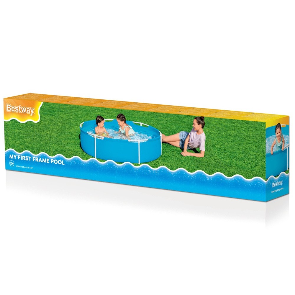 Bestway 56283 Bazén pre deti s kovovou konštrukciou Steel Frame Pool 152 x 38 cm, modrý