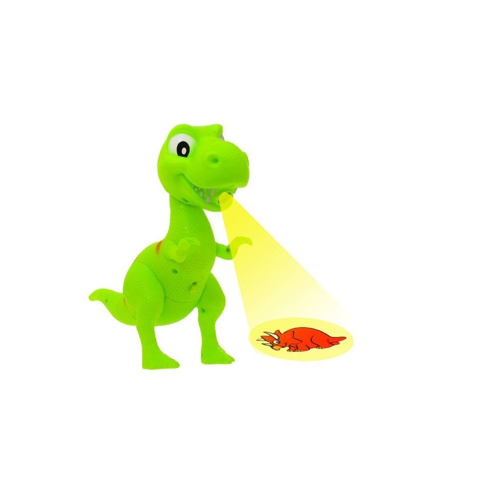 JOKO Detský projektor Dinosarus T-REX + fixy, zelený