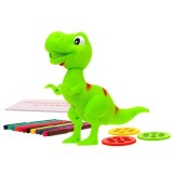 JOKO Detský projektor Dinosarus T-REX + fixy, zelený