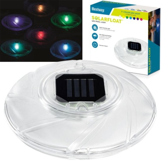 Bestway 58111 Solárna LED lampa do bazéna, plávajúca 18cm